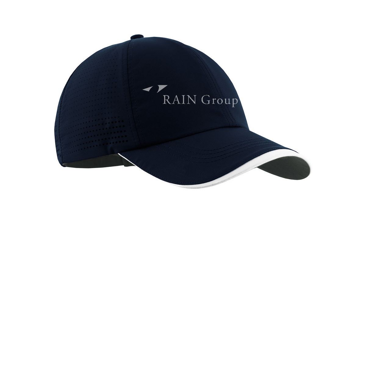Nike Dri-FIT Perforated Performance Cap — Navy/ White