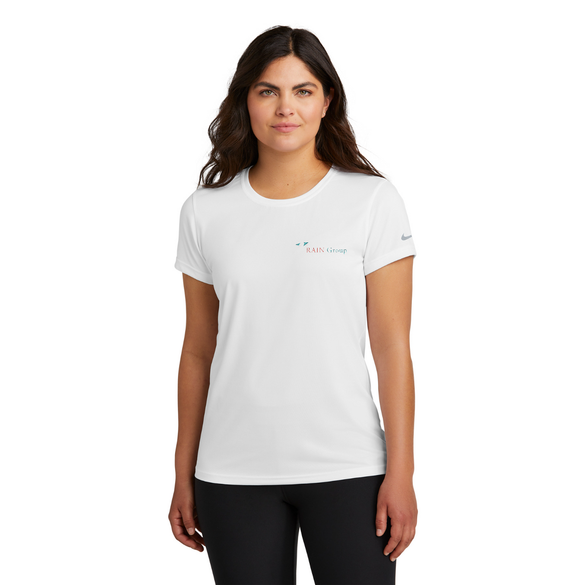 Nike Women's Swoosh Sleeve rLegend Tee — model