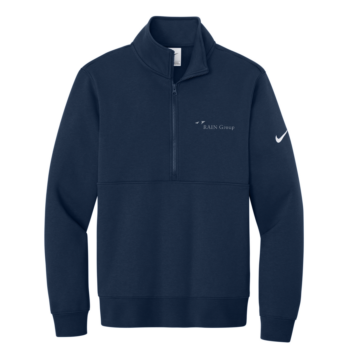Nike Club Fleece Sleeve Swoosh 1/2-Zip — Midnight Navy