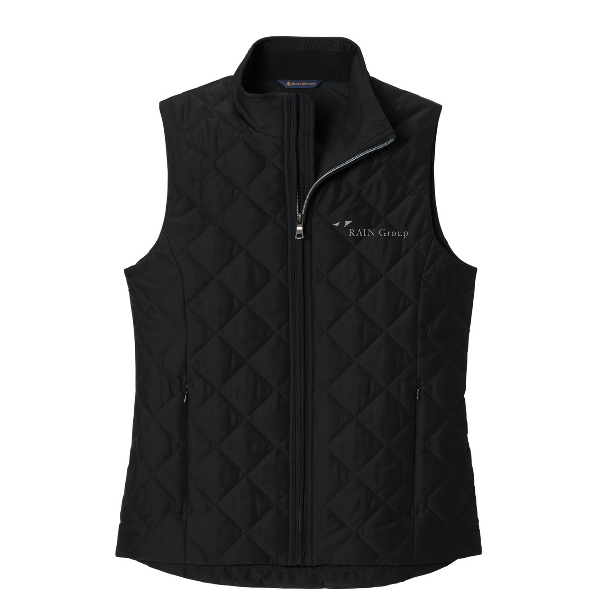 Brooks Brothers Women's Quilted Vest — Deep Black