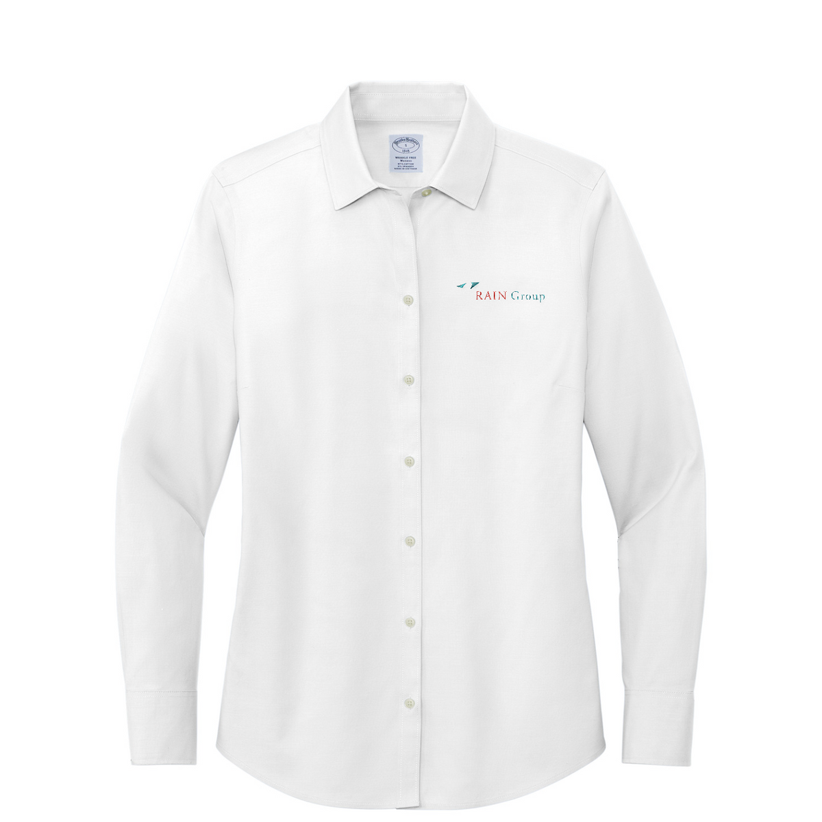 Brooks Brothers Women's Wrinkle-Free Stretch Pinpoint Shirt — White