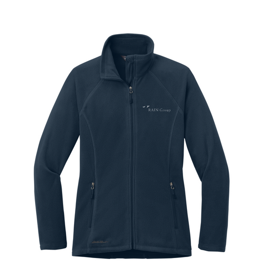 Eddie Bauer Women's Full-Zip Microfleece Jacket — Navy
