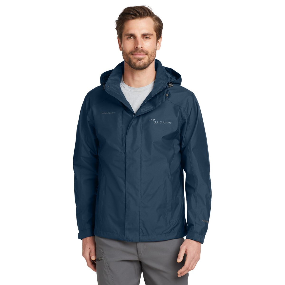 Eddie Bauer Rain Jacket — model