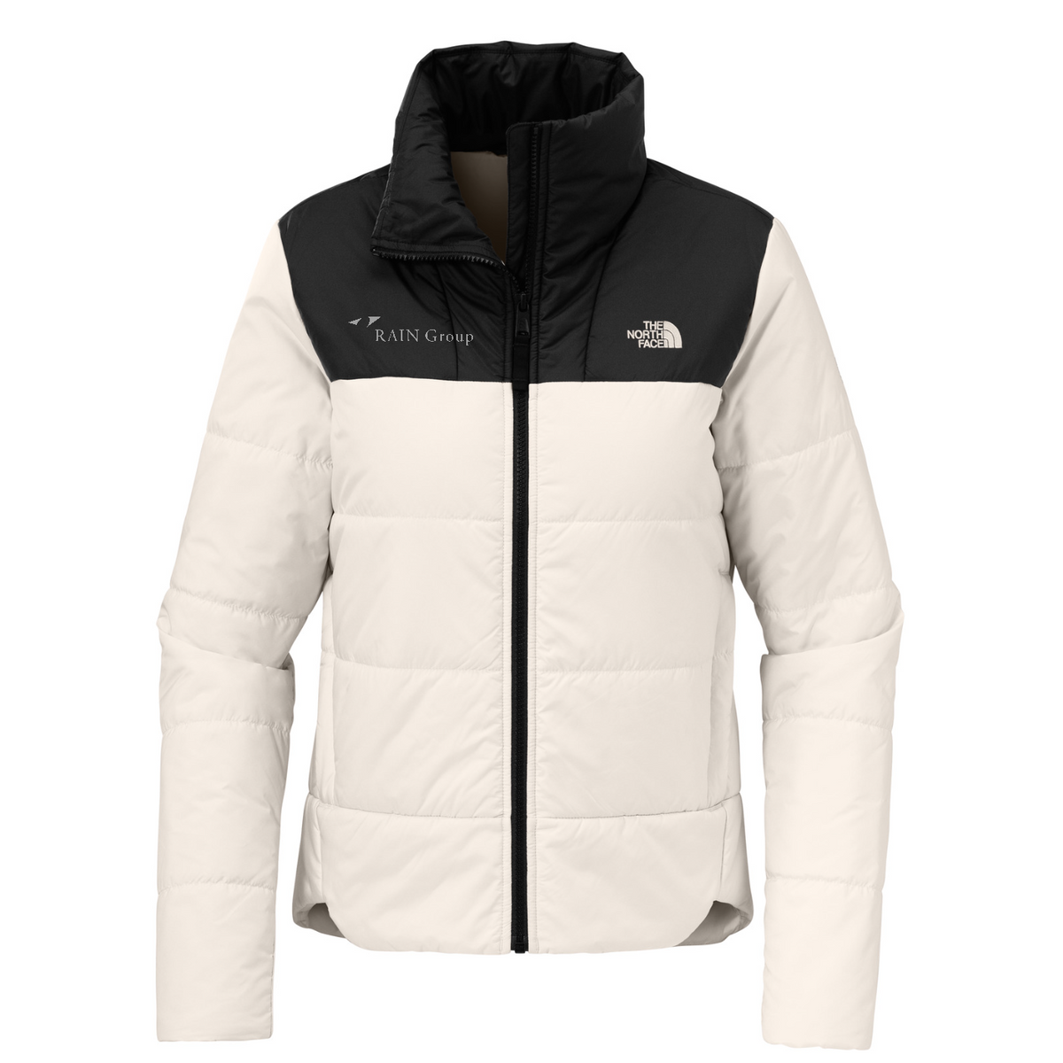 The North Face Women's Chest Logo Everyday Insulated Jacket — Vintage White