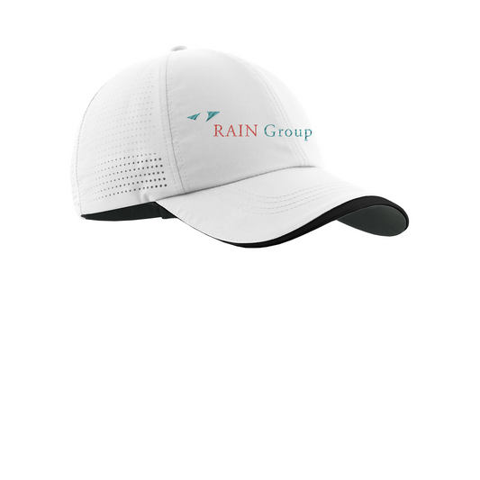 Nike Dri-FIT Perforated Performance Cap — White/ Black
