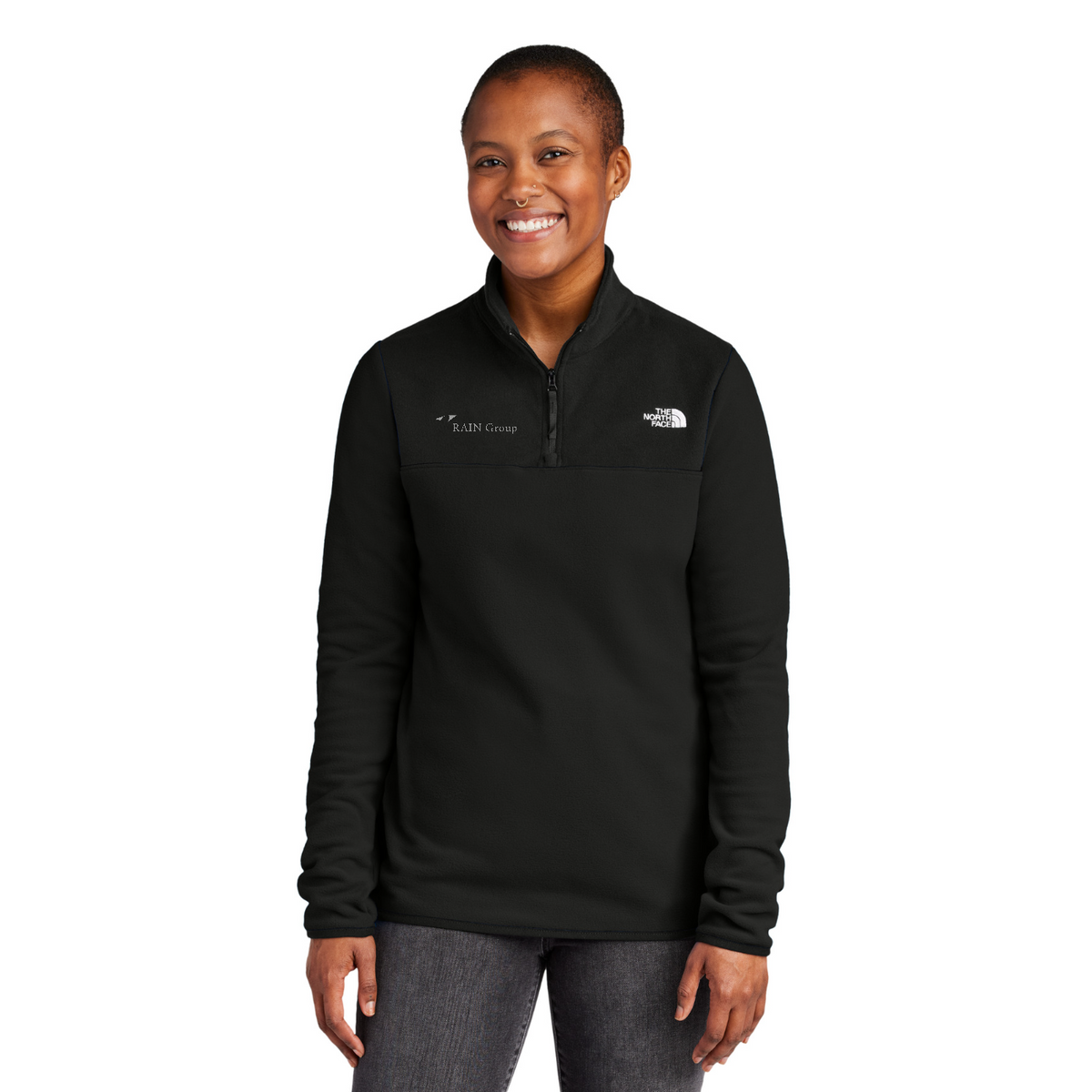 The North Face Women's Glacier 1/4-Zip Fleece — model