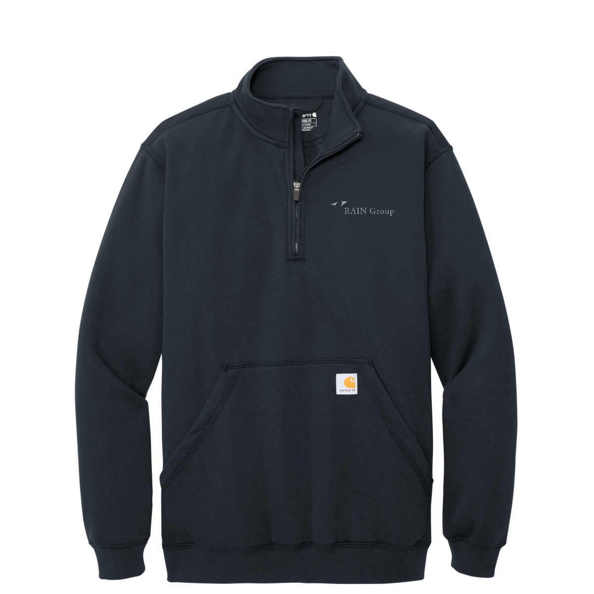 Carhartt Midweight 1/4-Zip Mock Neck Sweatshirt — New Navy