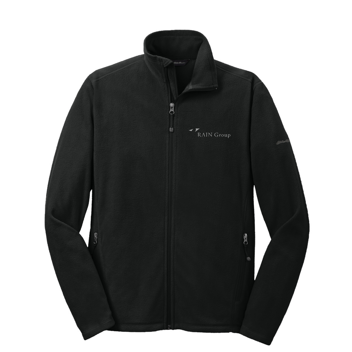 Eddie Bauer Full-Zip Microfleece Jacket — Black