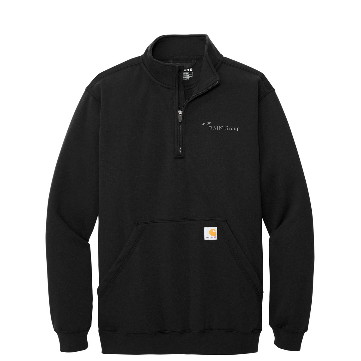 Carhartt Midweight 1/4-Zip Mock Neck Sweatshirt — Black