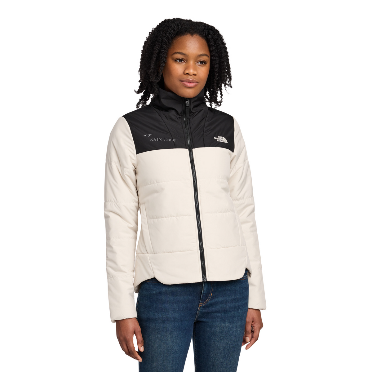 The North Face Women's Chest Logo Everyday Insulated Jacket — model