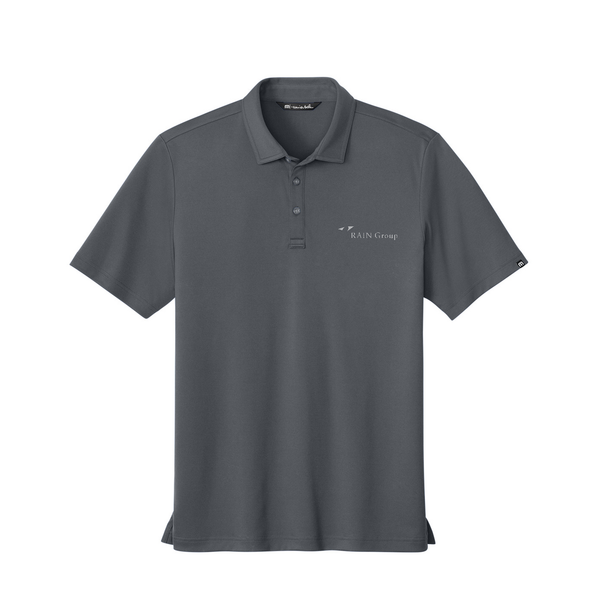 TravisMathew Coto Performance Polo — Quiet Shade Grey/ Black