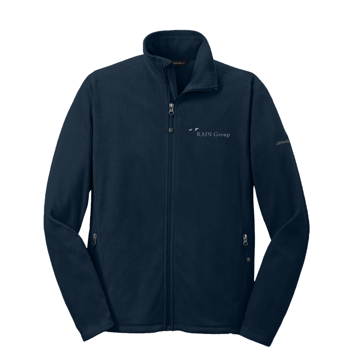 Eddie Bauer Full-Zip Microfleece Jacket — Navy