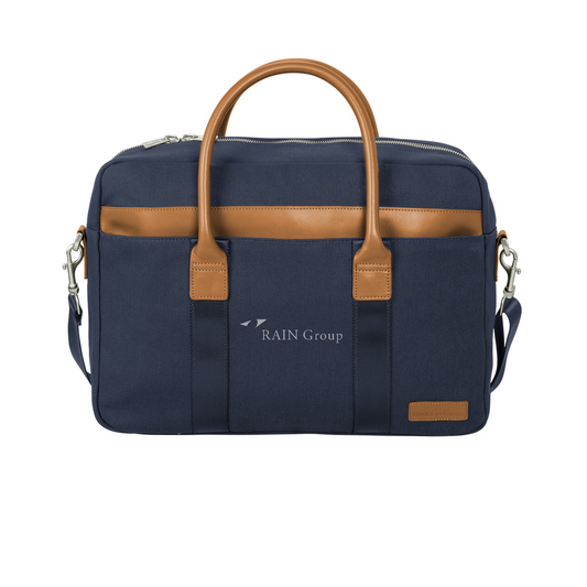 Brooks Brothers Wells Briefcase — Navy Blazer