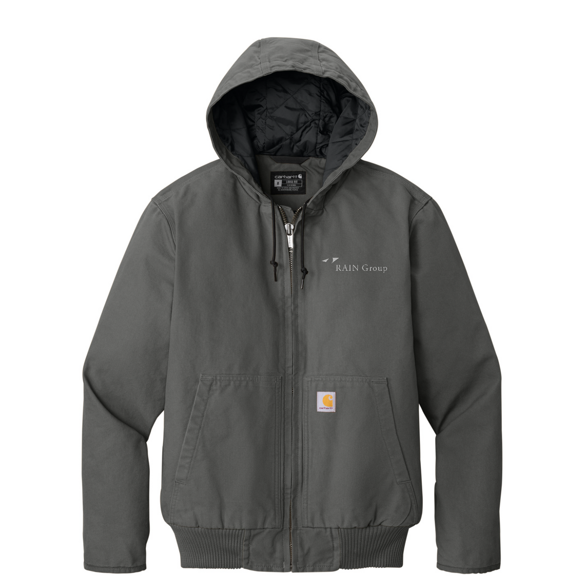 Carhartt Washed Duck Active Jac — Gravel