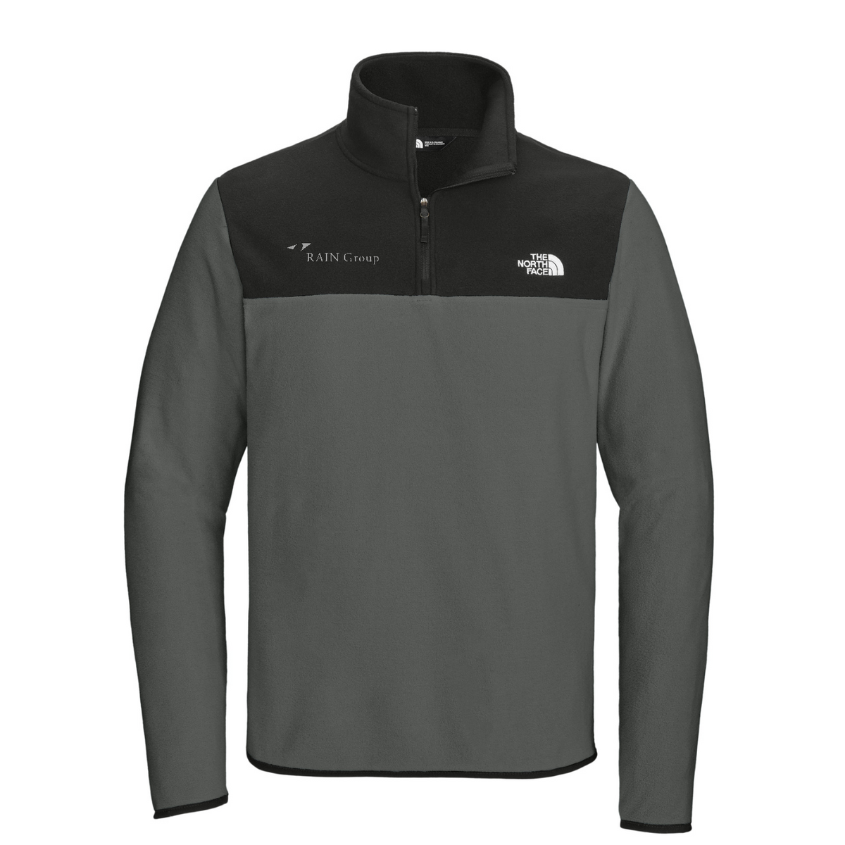The North Face Glacier 1/4-Zip Fleece — Asphalt Grey/ TNF Black