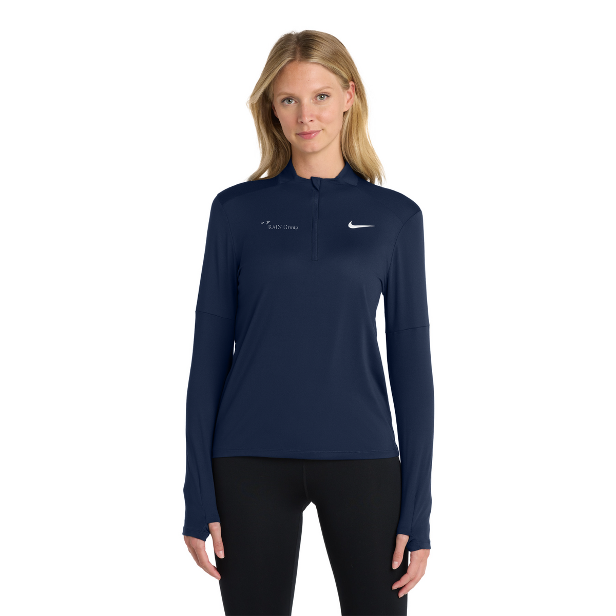 Nike Women's Dri-FIT Element 1/2-Zip Top — model