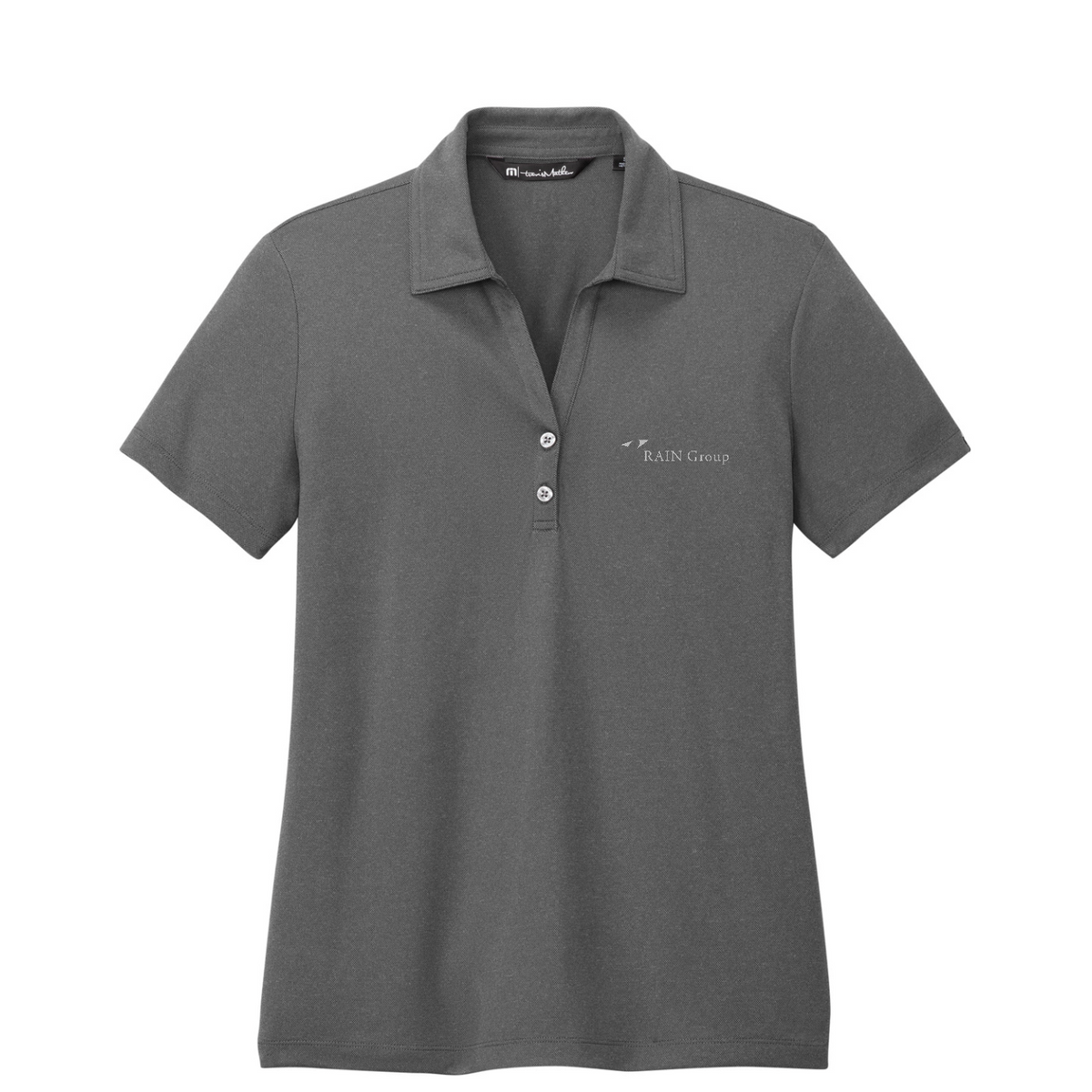 TravisMathew Women's Coto Performance Polo — Quiet Shade Grey/ Black