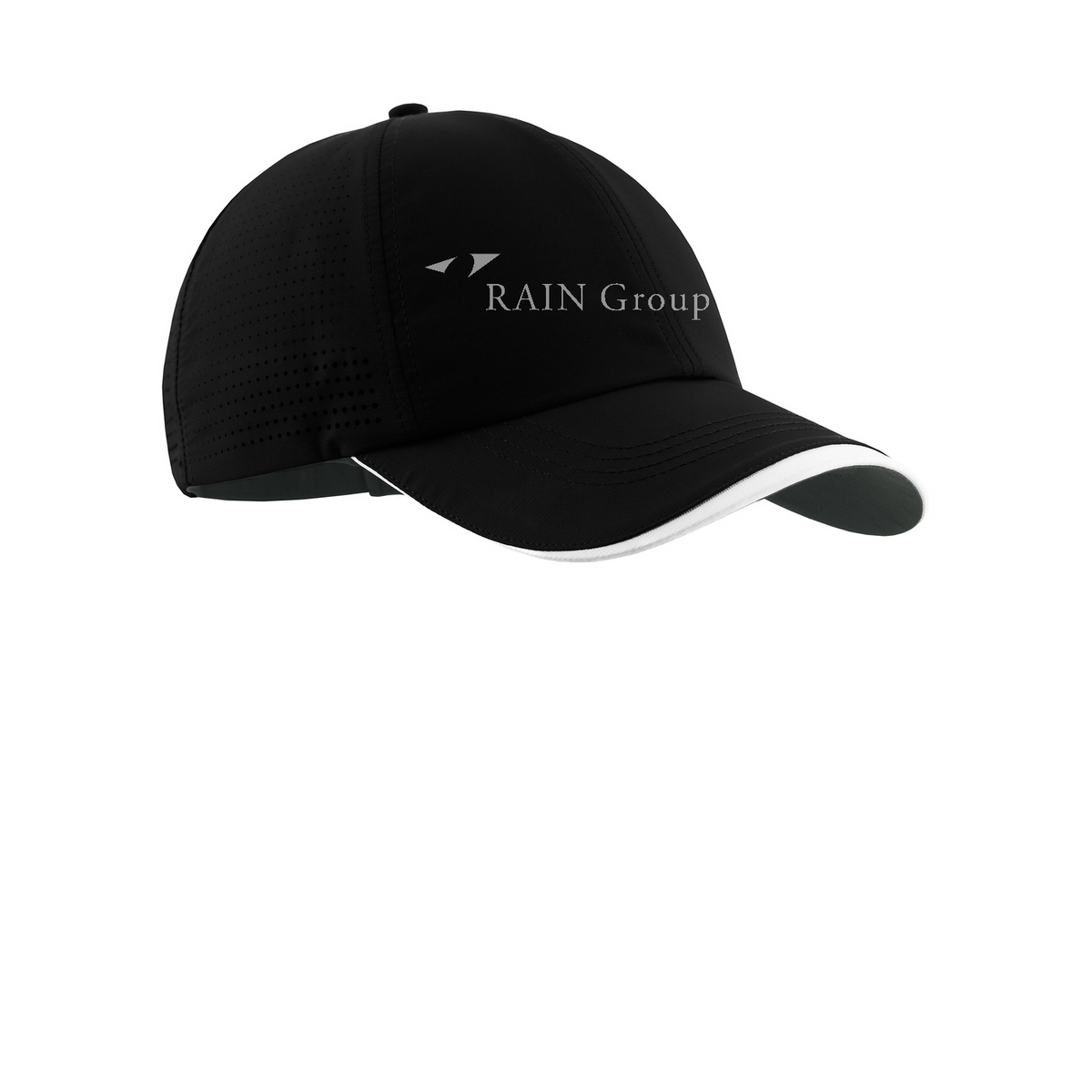 Nike Dri-FIT Perforated Performance Cap — Black/ White